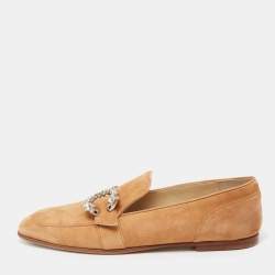Jimmy Choo Brown Suede Mani Loafers Size 38