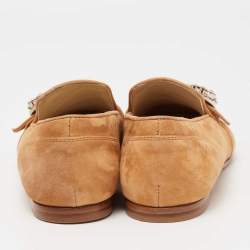 Jimmy Choo Brown Suede Mani Loafers Size 38