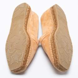 Pre Owned Jimmy Choo Beige Suede Dru Espadrille Flats Size 39