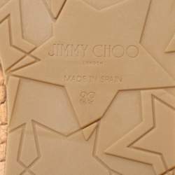 Pre Owned Jimmy Choo Beige Suede Dru Espadrille Flats Size 39