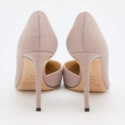 مملوكة مسبقًا Jimmy Choo Pink Glitter Sophia D'orsay Pumps Size 37.5