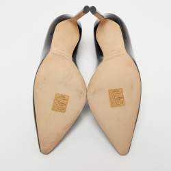 Pre Owned Jimmy Choo Black Patent Leather Romy Pumps Size 36