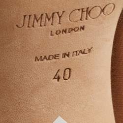 Pre Owned Jimmy Choo-X-Mugler Two Tone Fabric and Net JCxM Over the Knee Boots Size 40