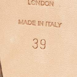 Pre Owned Jimmy Choo Black Patent Leather Crystal Embellished  Bing Mules Size 39