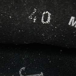 Pre Owned Jimmy Choo Black Fabric Vero Low Top Sneakers Size 40