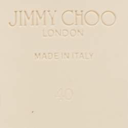 Pre Owned Jimmy Choo Dusty Pink Leather Gisela Ballet Flats Size 40