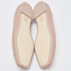 Pre Owned Jimmy Choo Dusty Pink Leather Gisela Ballet Flats Size 40