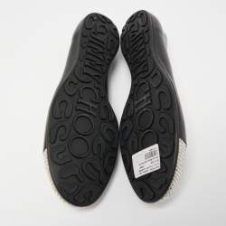 Pre Owned Jimmy Choo Black Leather Waine Ballet Flats Size 40