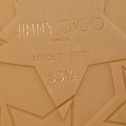 Pre Owned Jimmy Choo Beige Raffia Brie Espadrille Flats Size 38.5