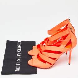 Jimmy Choo Neon Orange Dame Sandals Size 39