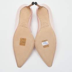 Pre Owned Jimmy Choo Pink Patent Leather Romy Pumps Size 37.5