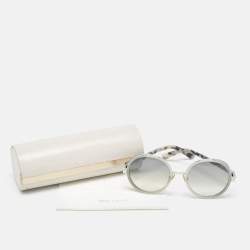Jimmy Choo Grey Gradient Andie/S Round Sunglasses