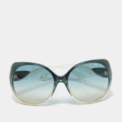 Jimmy Choo Green/Green Gradient Dahlia/S Oversized Sunglasses