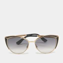 Jimmy Choo Black/Gold Gradient DOMI/S Frame Cat Eye Sunglasses