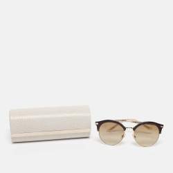 Jimmy Choo Brown Gradient Hally/S Round Sunglasses