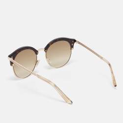 Jimmy Choo Brown Gradient Hally/S Round Sunglasses