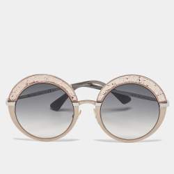 Jimmy Choo Grey/Peach Gradient Gotha/S Round Sunglasses