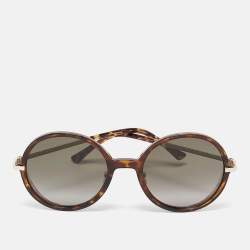 Jimmy Choo Tortoise Brown Gradient EMA/S Round Sunglasses