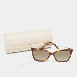 Jimmy Choo Tortoise Brown Gradient MACI/S Crystal Cat Eye Sunglasses
