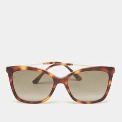 Jimmy Choo Tortoise Brown Gradient MACI/S Crystal Cat Eye Sunglasses