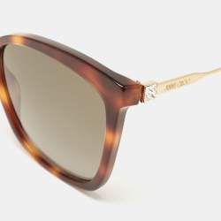 Jimmy Choo Tortoise Brown Gradient MACI/S Crystal Cat Eye Sunglasses