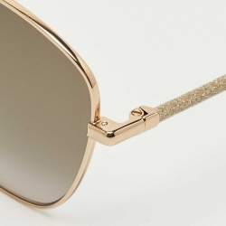 Pre Owned Jimmy Choo Brown Gradient 06JHA Marilia Cat Eye Sunglasses