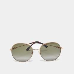 Pre Owned Jimmy Choo Black Gradient Birdie/S 06JHA Round Sunglasses