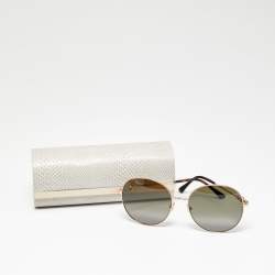Pre Owned Jimmy Choo Black Gradient Birdie/S 06JHA Round Sunglasses