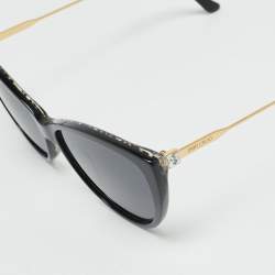 Pre Owned نظارة شمسية جيمي تشو ريم عين القطة متدرجة بالأسود/ذهبي تون غرايدينت