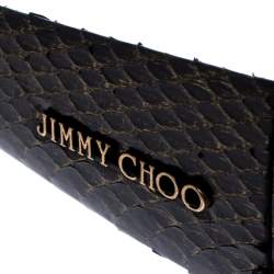 مملوكة مسبقًا نظارة شمسية جيمي تشو MOJO/S جلد ثعبان كبيرة