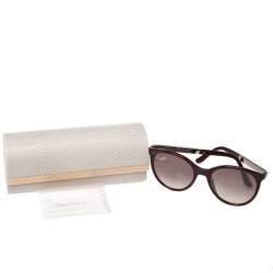 Jimmy Choo Burgundy Opal /Burgundy Gradient ERIE/S Round Sunglasses