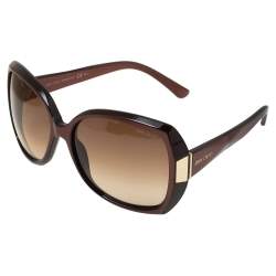 Jimmy Choo Chocolate Brown/ Brown Gradient Gaby Oversized Sunglasses