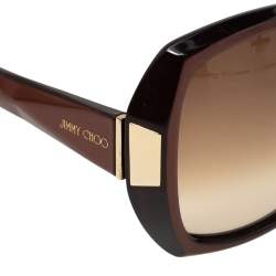 Jimmy Choo Chocolate Brown/ Brown Gradient Gaby Oversized Sunglasses