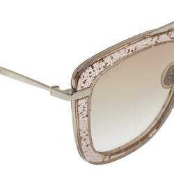 Jimmy Choo Pink/Silver Gradient Glossy/S Square Sunglasses