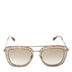 Jimmy Choo Pink/Silver Gradient Glossy/S Square Sunglasses