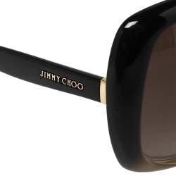Jimmy Choo Black Degrade /Brown Gradient Marty/S Oversized Sunglasses