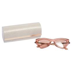 Jimmy Choo Shimmer Pink/ Rose Gold W662S Donna Cat Eye Sunglasses
