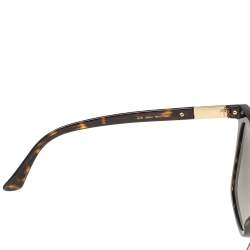 Jimmy Choo Brown Tortoise Acetate Alis 086HA Gradient Square Sunglasses