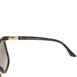 Jimmy Choo Brown Tortoise Acetate Alis 086HA Gradient Square Sunglasses