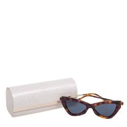 Jimmy Choo Brown/Blue Tortoise Donna Cat Eye Sunglasses