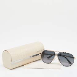 Jimmy Choo Gold Tone/Grey Gradient Benny FHGHD Aviator Sunglasses