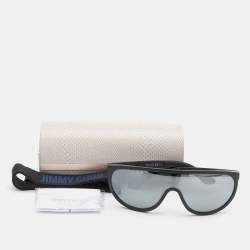 Pre Owned Jimmy Choo Black / Grey Hugo Shield Sunglasses