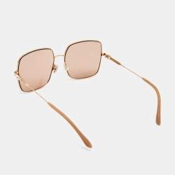 Jimmy Choo Rose Gold Lili Sqaure Sunglasses