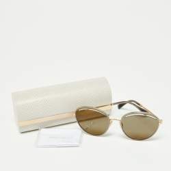 Jimmy Choo Gold/Grey MALYA/S Cat-Eye Sunglasses