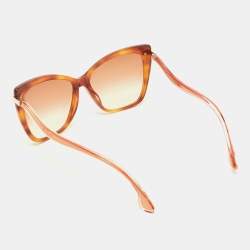 Pre Owned Jimmy Choo Havana/Brown Gradient Selby 0UCHA Cat-Eye Sunglasses