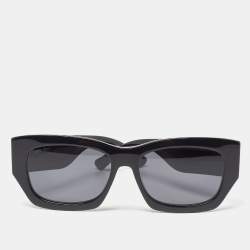 Jimmy Choo Black/Black CAMI/S Rectangle Sunglasses