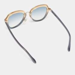Jimmy Choo Blue Gradient DREE/S Round Sunglasses