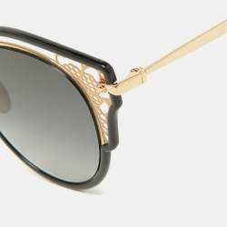 Jimmy Choo Black/Grey Gradient 2M29O Dhelia Cat-Eye Sunglasses