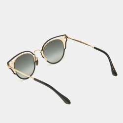 Jimmy Choo Black/Grey Gradient 2M29O Dhelia Cat-Eye Sunglasses