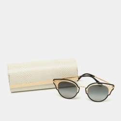 Jimmy Choo Black/Grey Gradient 2M29O Dhelia Cat-Eye Sunglasses